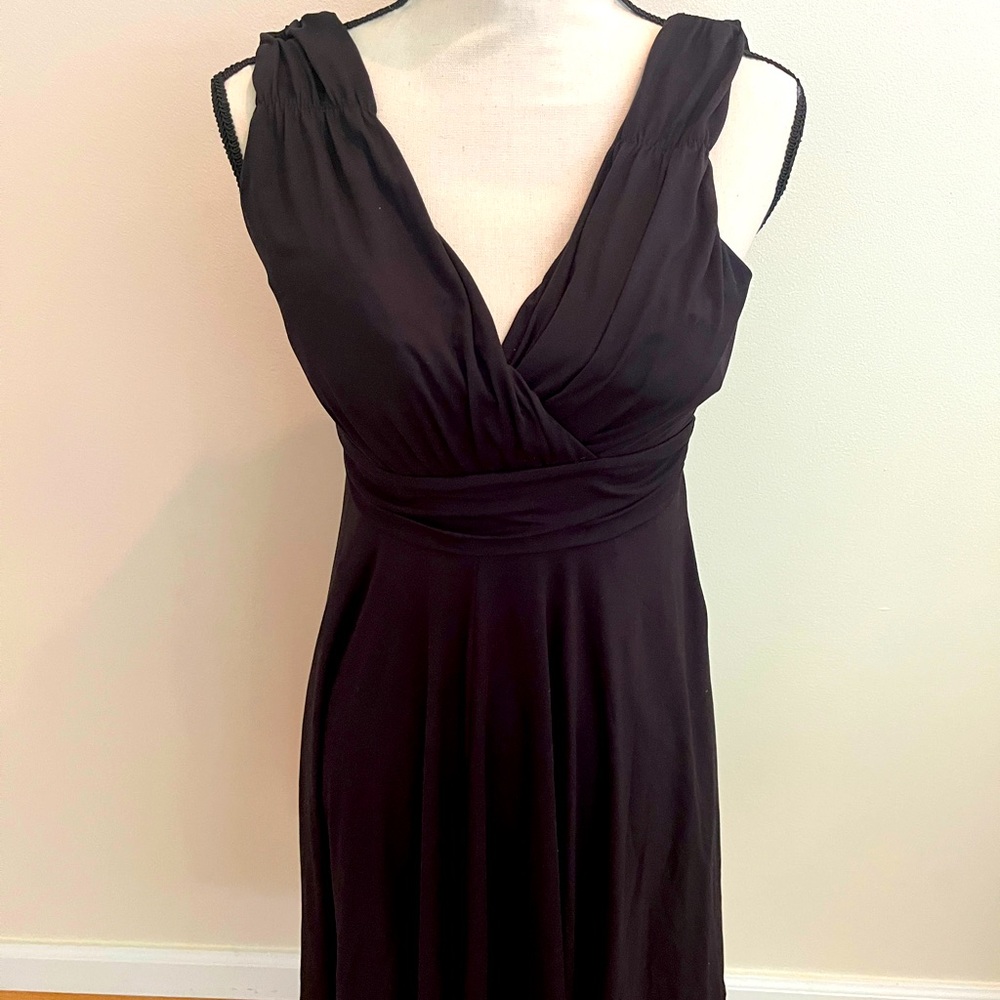 SOMA Black Midi Dress-NEW size small